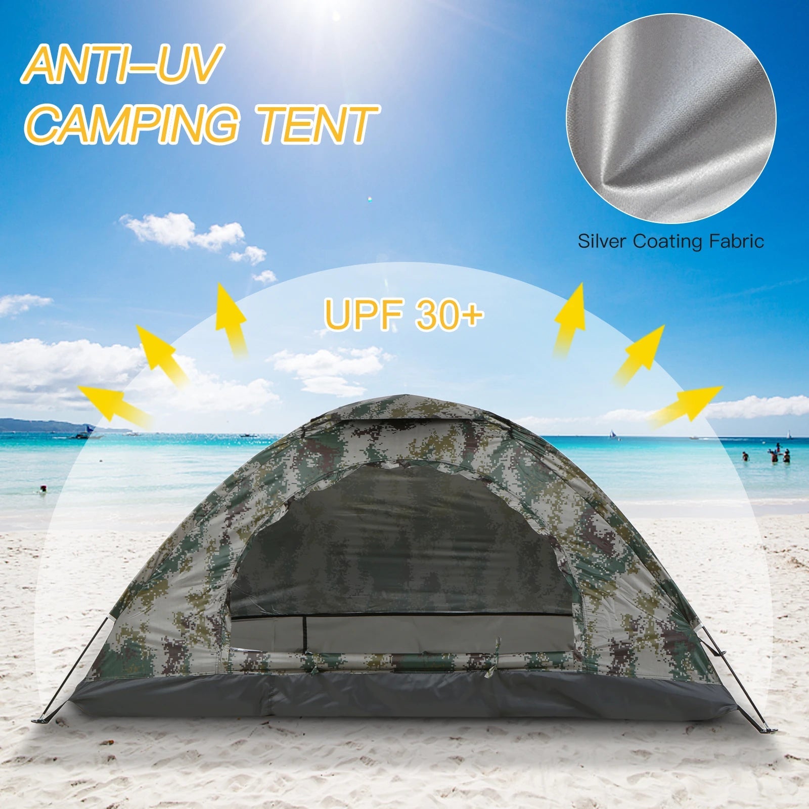 Ultralight Camping Tent – Portable Camouflage Tent for Outdoor Adventures image 2