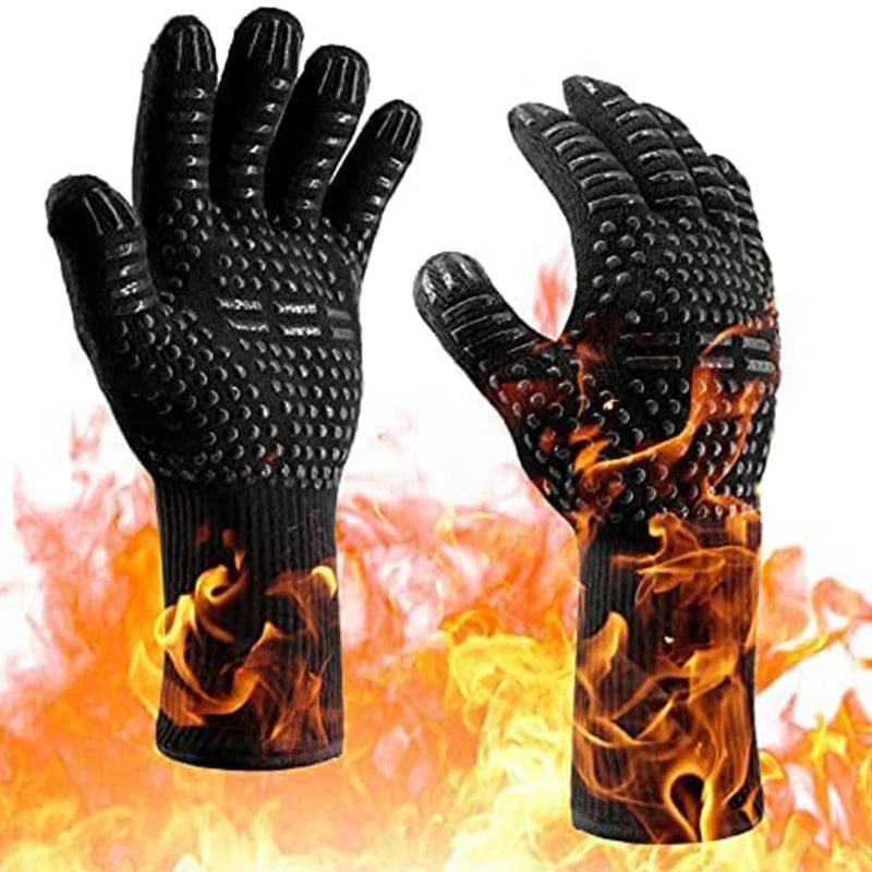 Heat-Resistant Silicone Oven Gloves for Safe Cooking &amp; Grilling image 0
