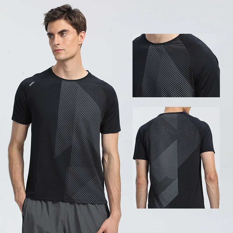 Quick Dry Men's Running T-Shirt – Perfect for Fitness and Casual Sportswear image 2