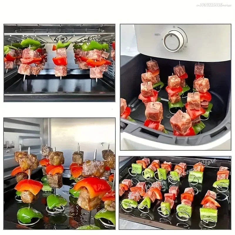 Premium 304 Stainless Steel BBQ Skewers – Perfect for Air Fryers &amp; Ovens image 3