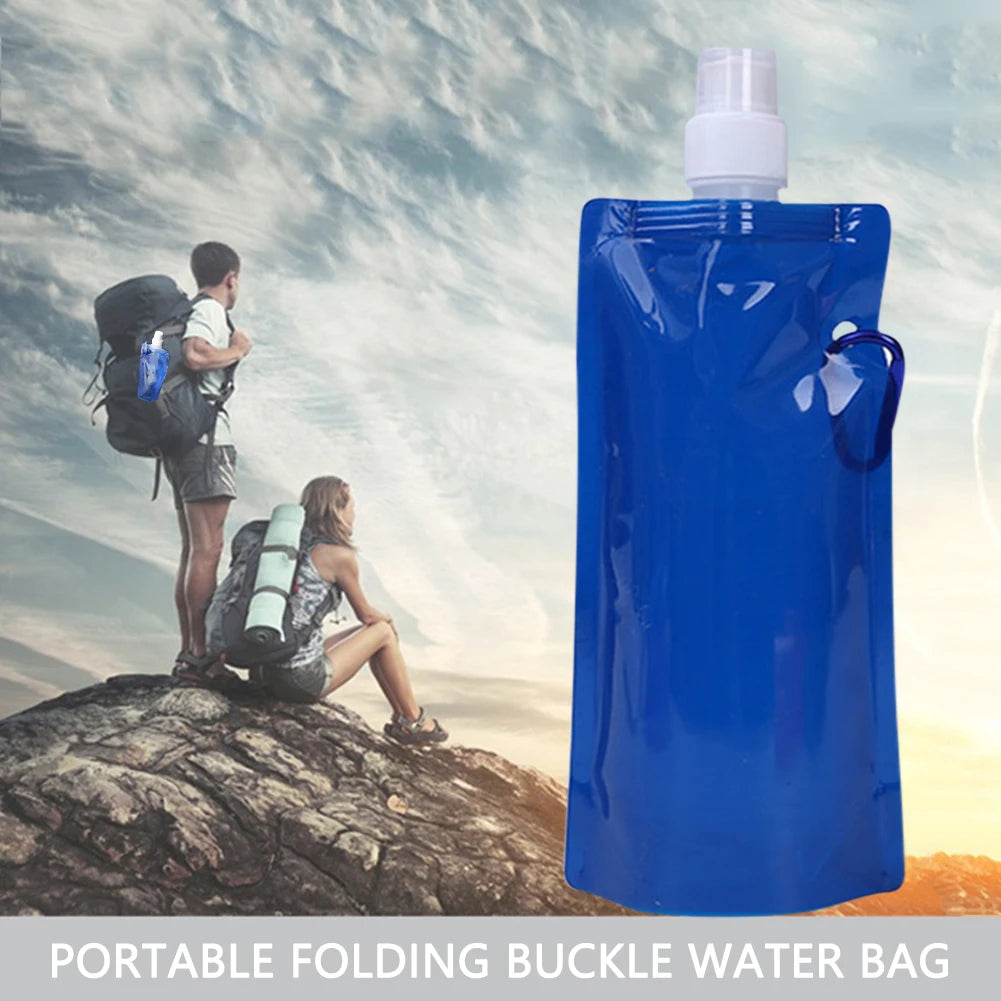 Collapsible Water Bottle Canteen – Perfect for Biking, Hiking &amp; Travel image 2