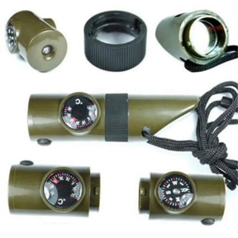 Jungle Survival Multi-Tool – Whistle, Compass, Mirror &amp; More for Adventurers image 2