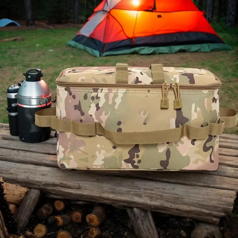 Portable Waterproof Utensil &amp; Seasoning Bag for Outdoor Adventures image 1