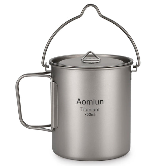 Lightweight Titanium Camping Cookware Set – Pot, Cup, and Spork image 5