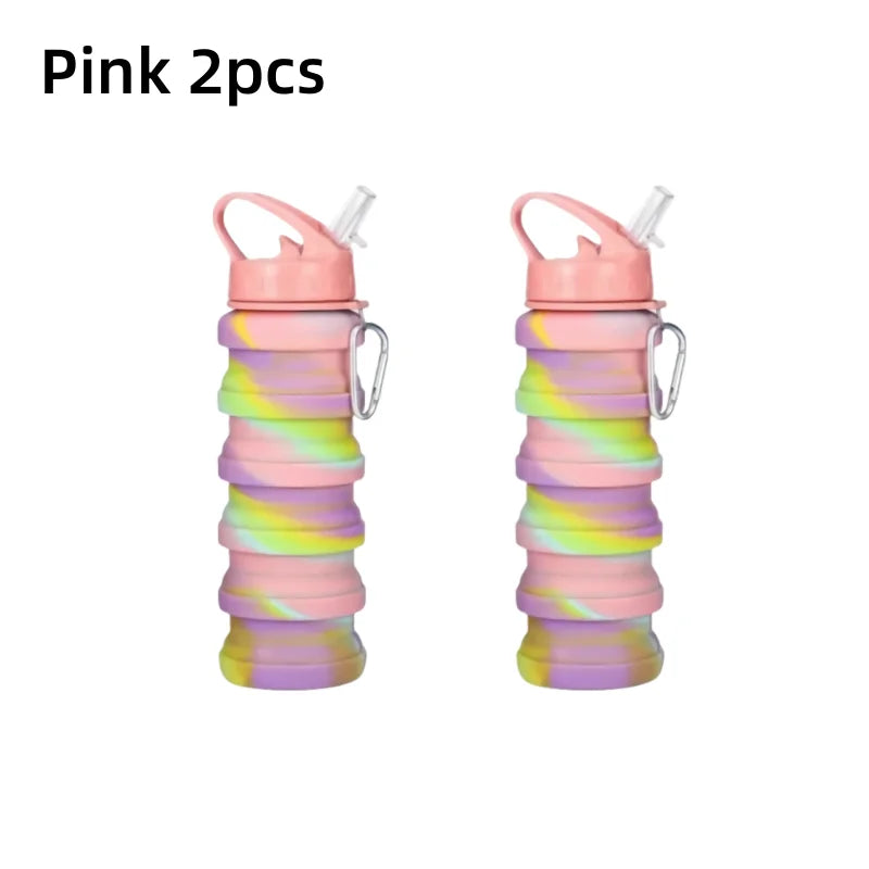 Food Grade Silicone Foldable Water Bottle – Perfect for Sports and Travel image 7