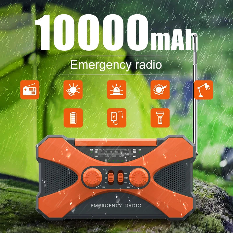 Stay Prepared with the 10000mAh Emergency Radio image 0