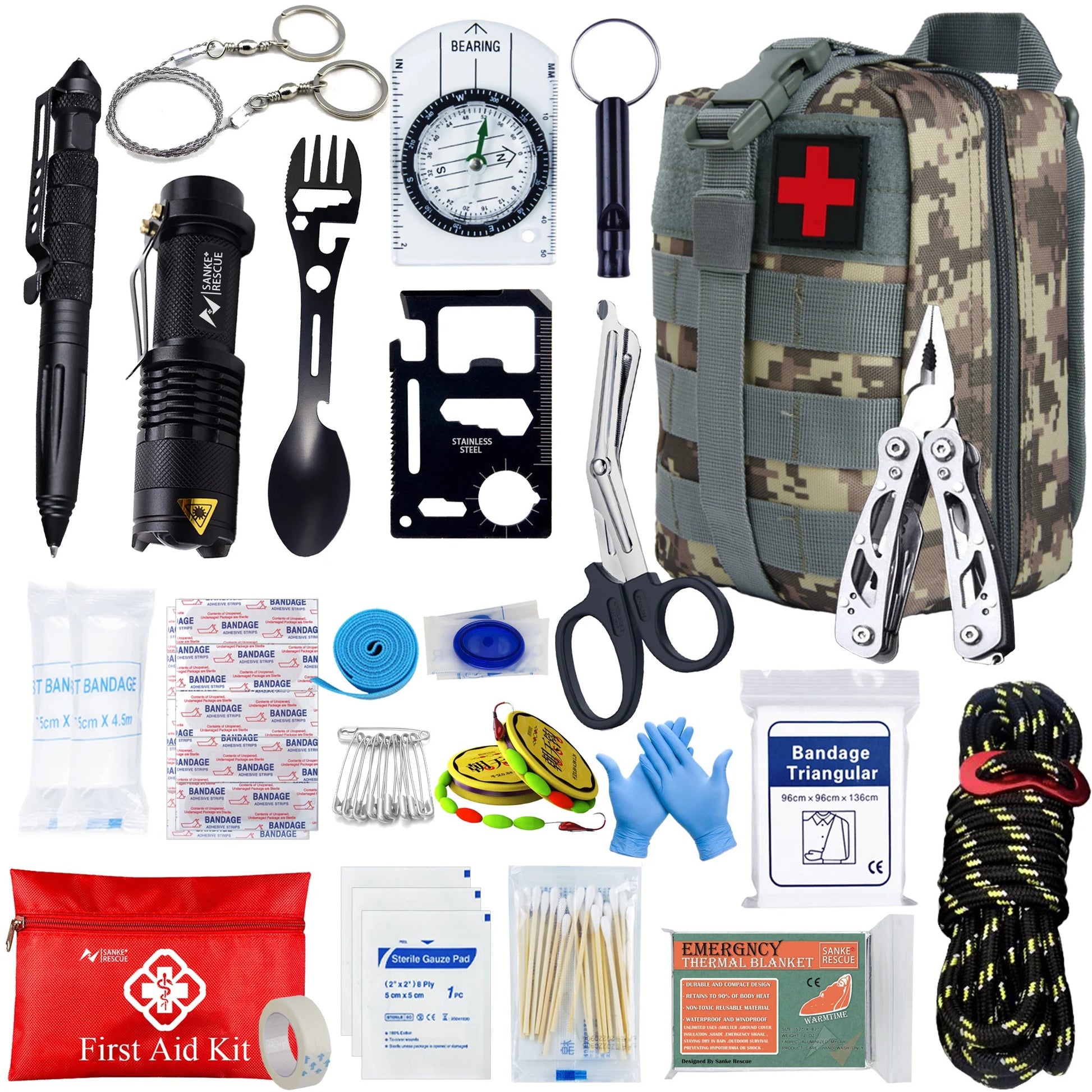 Tactical First Aid Kit – Essential Survival and Self-Defense Gear - ACU Set image