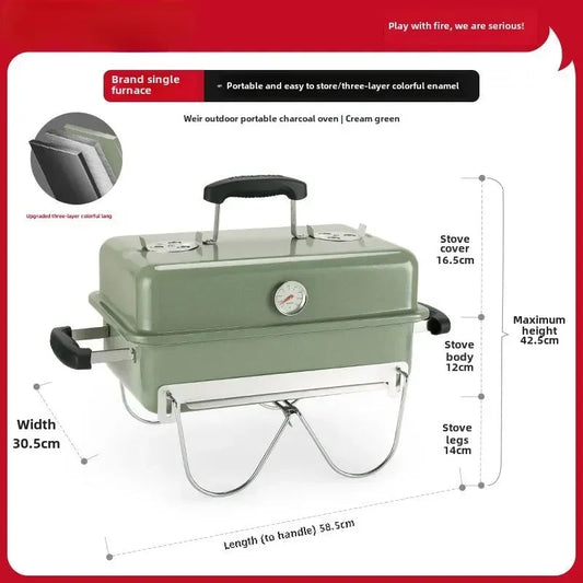 Charcoal Grill – Portable Outdoor BBQ for Camping and Picnics image 6