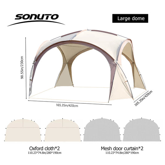 Sonuto Dome Canopy Tent – Spacious Outdoor Shelter for All Adventures image 16
