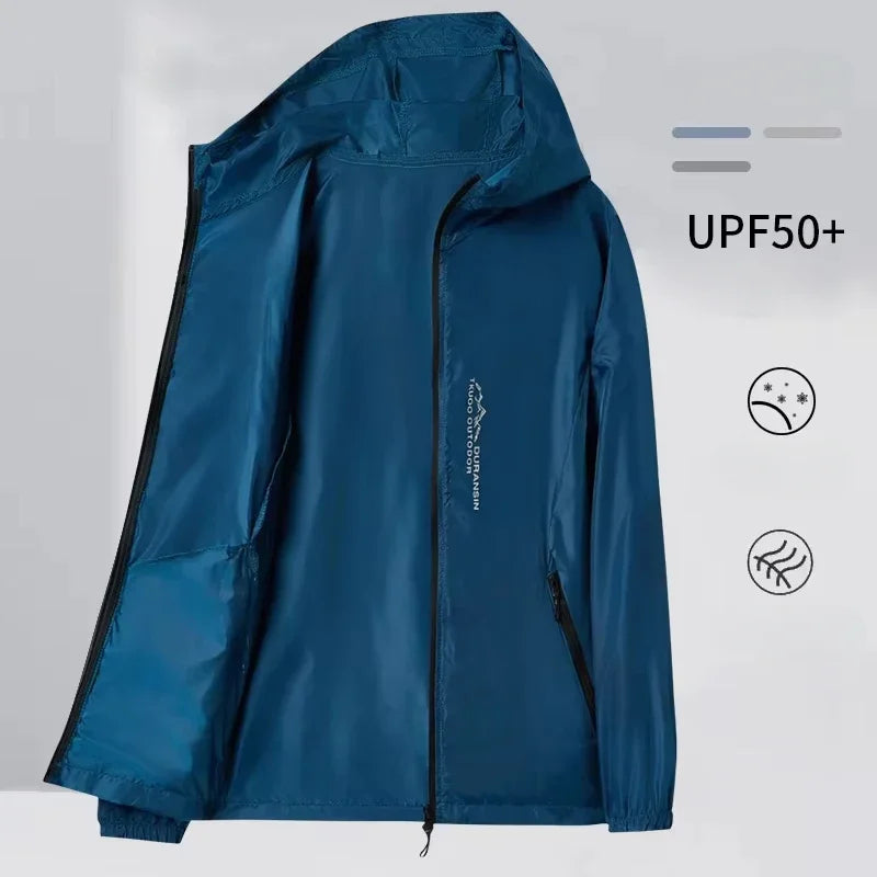 Ultimate Outdoor Protection: Hiking Skin Jacket for All Adventures - Blue, XXL image