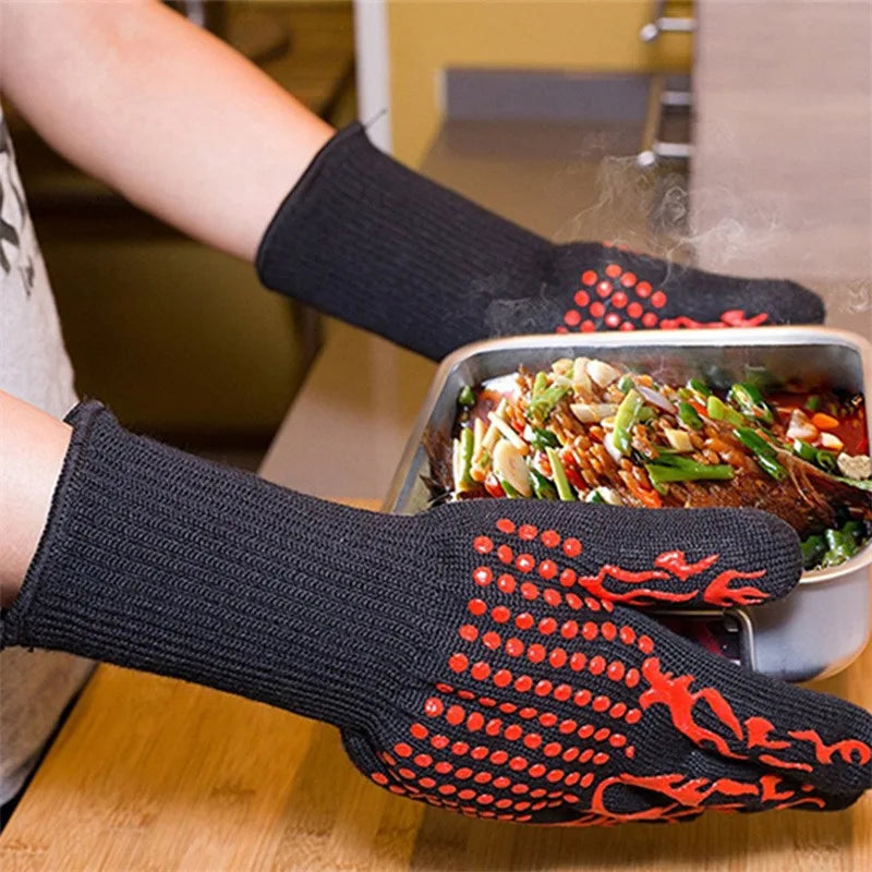 Premium Heat-Resistant BBQ &amp; Oven Gloves – Essential Kitchen Safety Gear image 0