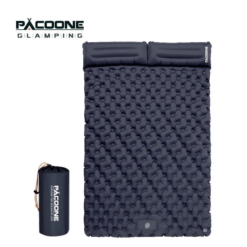 PACOONE Outdoor Camping Double Inflatable Mattress image 0
