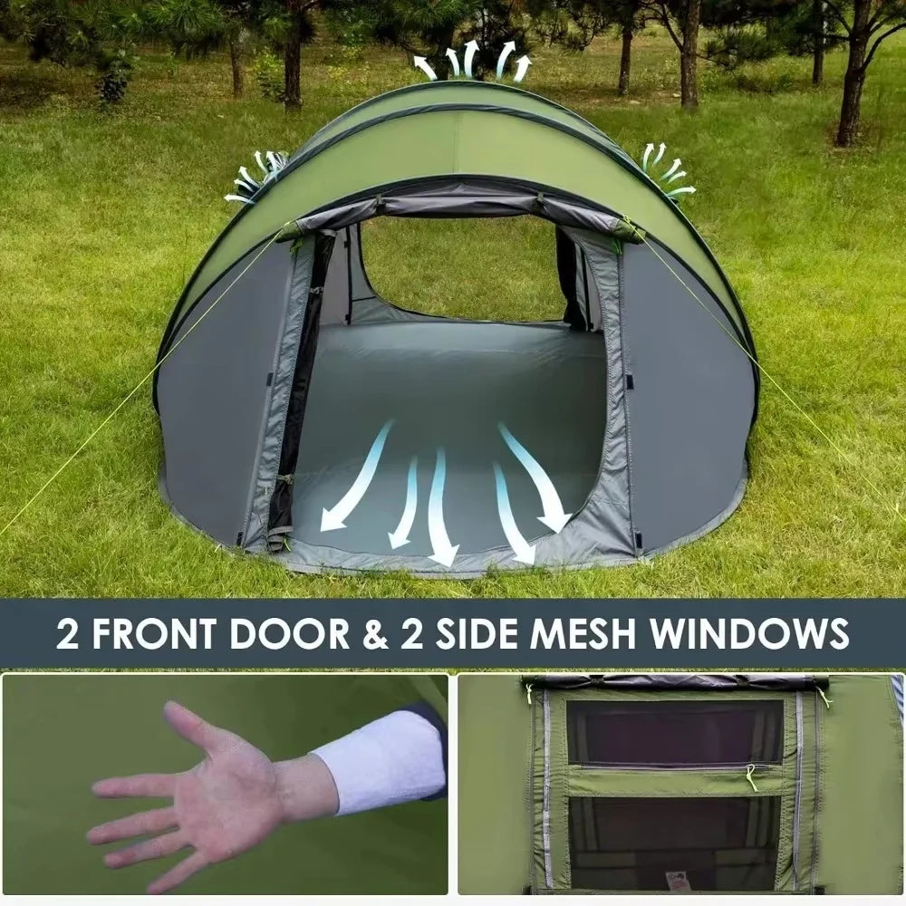 Outdoor Adventure Made Easy: 3-4 Person Automatic Pop Up Tent image 3