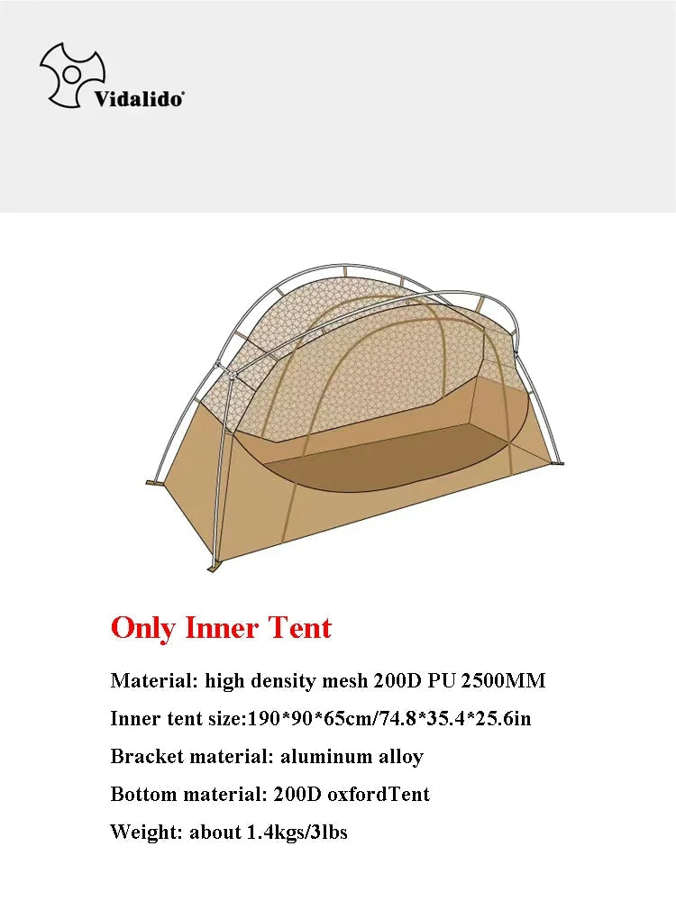 Vidalido Floating Island Tent Cot – Ultralight 1-Person Camping Solution image 11