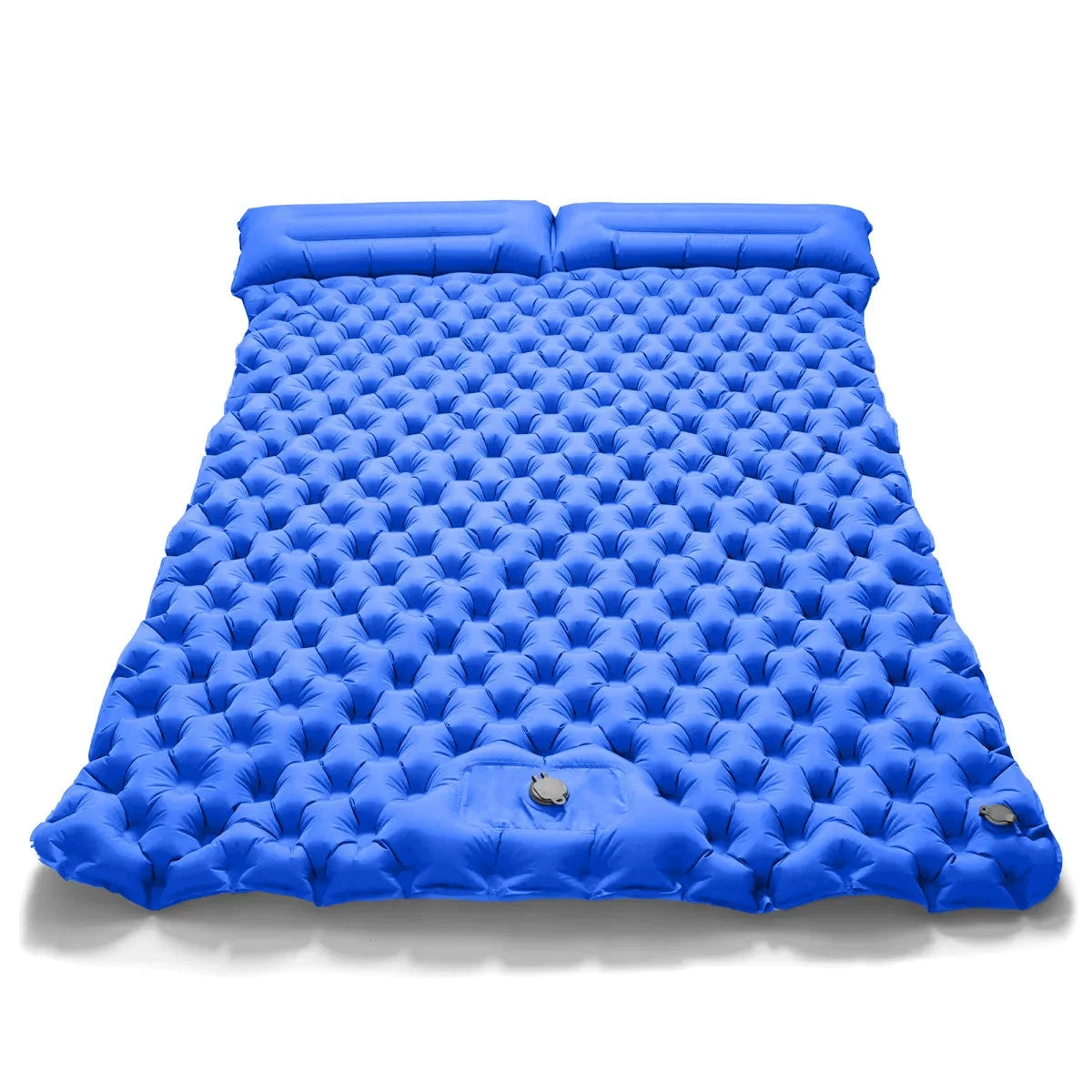 Outdoor Camping Double Inflatable Mattress – Ultralight and Extra Wide - Royal blue image