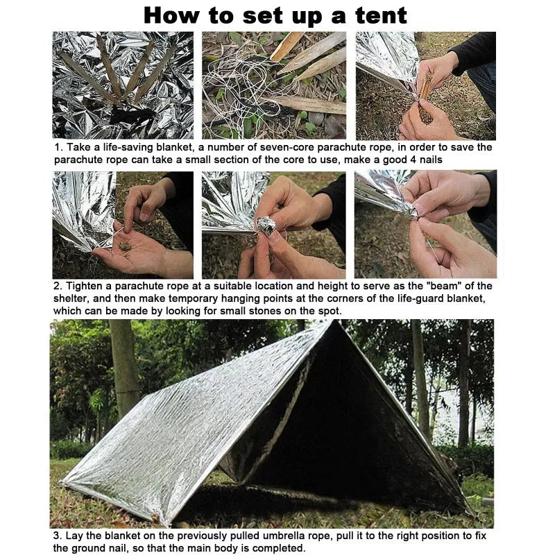 Outdoor Survival Emergency Blanket – Essential Gear for Adventure and Safety image 5
