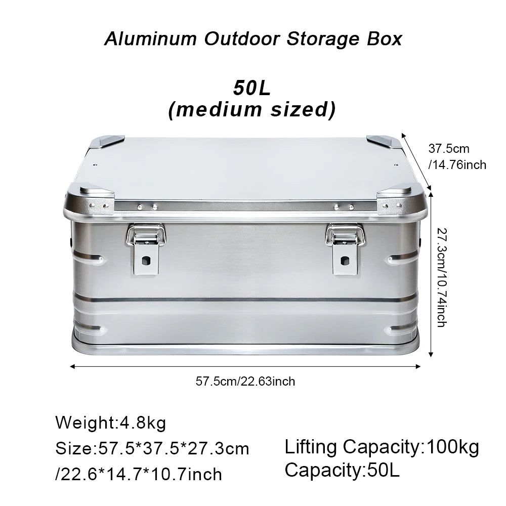 30-80L Aluminum Alloy Large Capacity Storage Box for Outdoor Adventures image 7