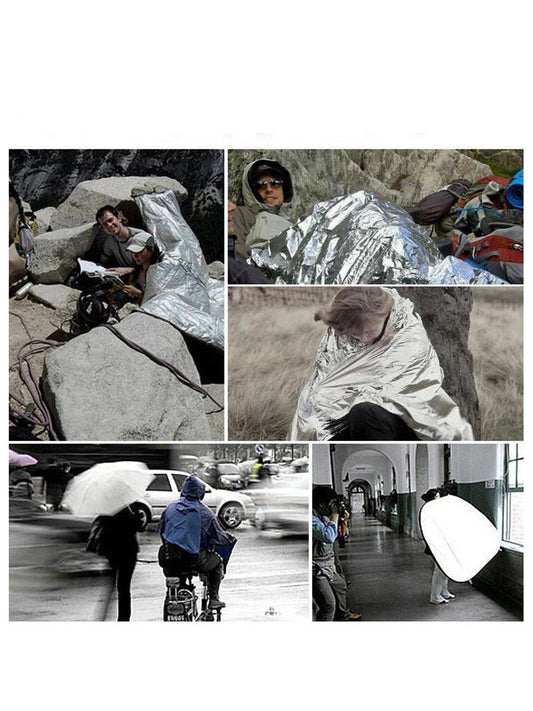 Emergency Thermal Poncho Blanket – Lightweight and Versatile Survival Gear image 1
