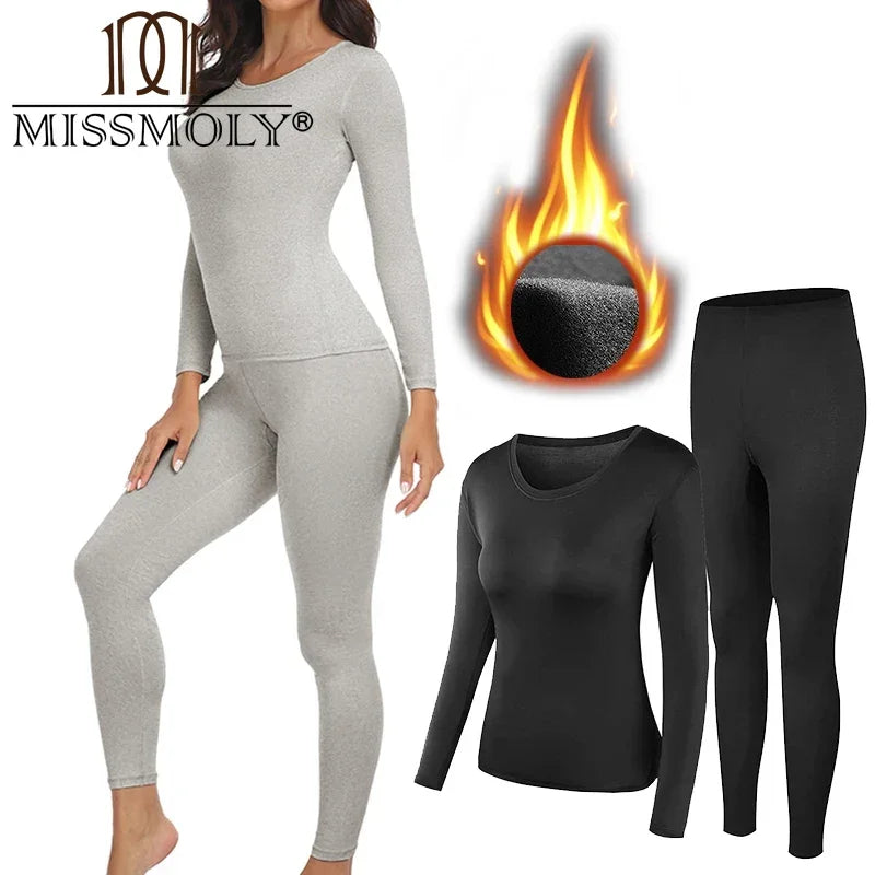 Women’s Ultra Soft Fleece Lined Thermal Underwear Sets image 0