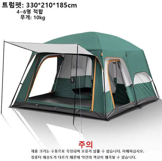 Spacious and Durable 10 Person Camping Tent for Family Adventures image 6