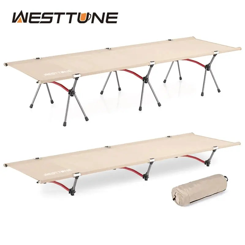 WESTTUNE Camping Cot – Portable Folding Bed for Outdoor Adventures image 0