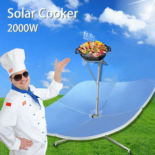 2000W Solar Cooker: Portable Outdoor BBQ Sun Reflective Heaters image 0