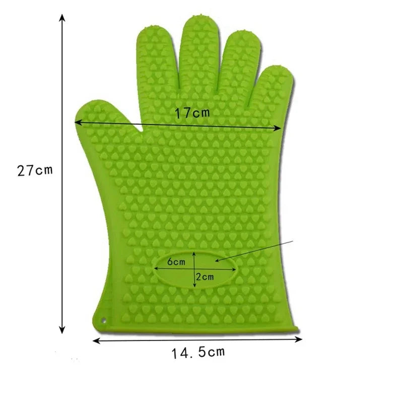 BBQ Silicone Grilling Gloves – Heat Resistant Cooking and Baking Mitts image 5