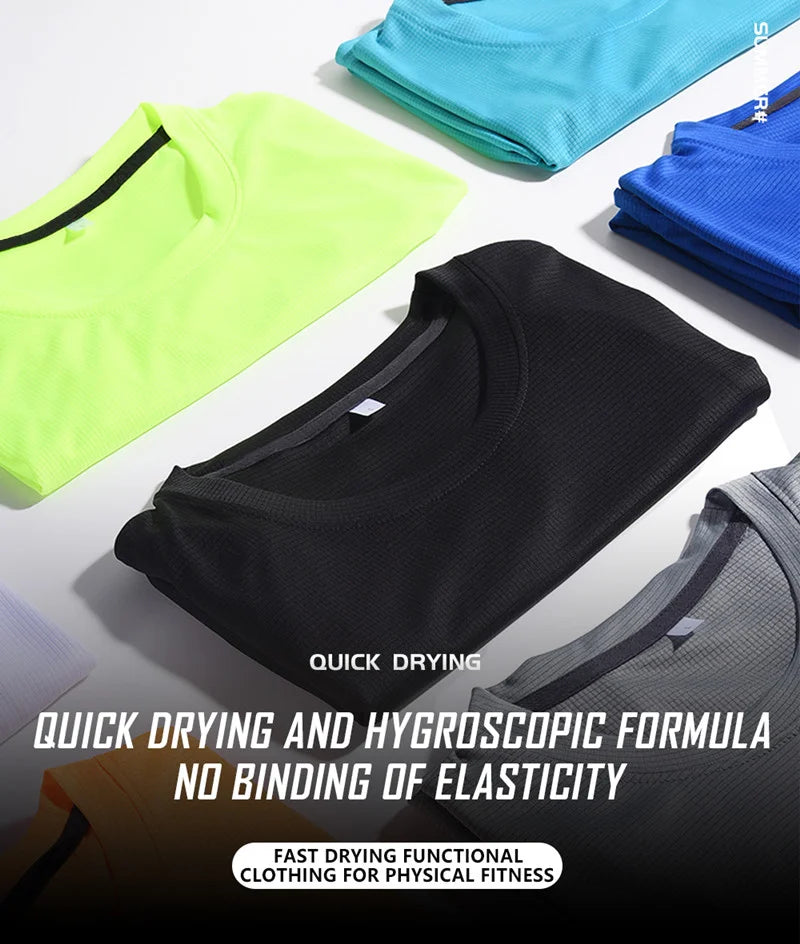 High Quality Polyester Men's Quick Dry Running T-Shirt – Perfect for Fitness and Training image 3