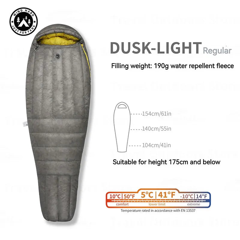 AEGISMAX Dusk Ultralight Down Sleeping Bag – Perfect for Outdoor Adventures - Dusk Light Standard image