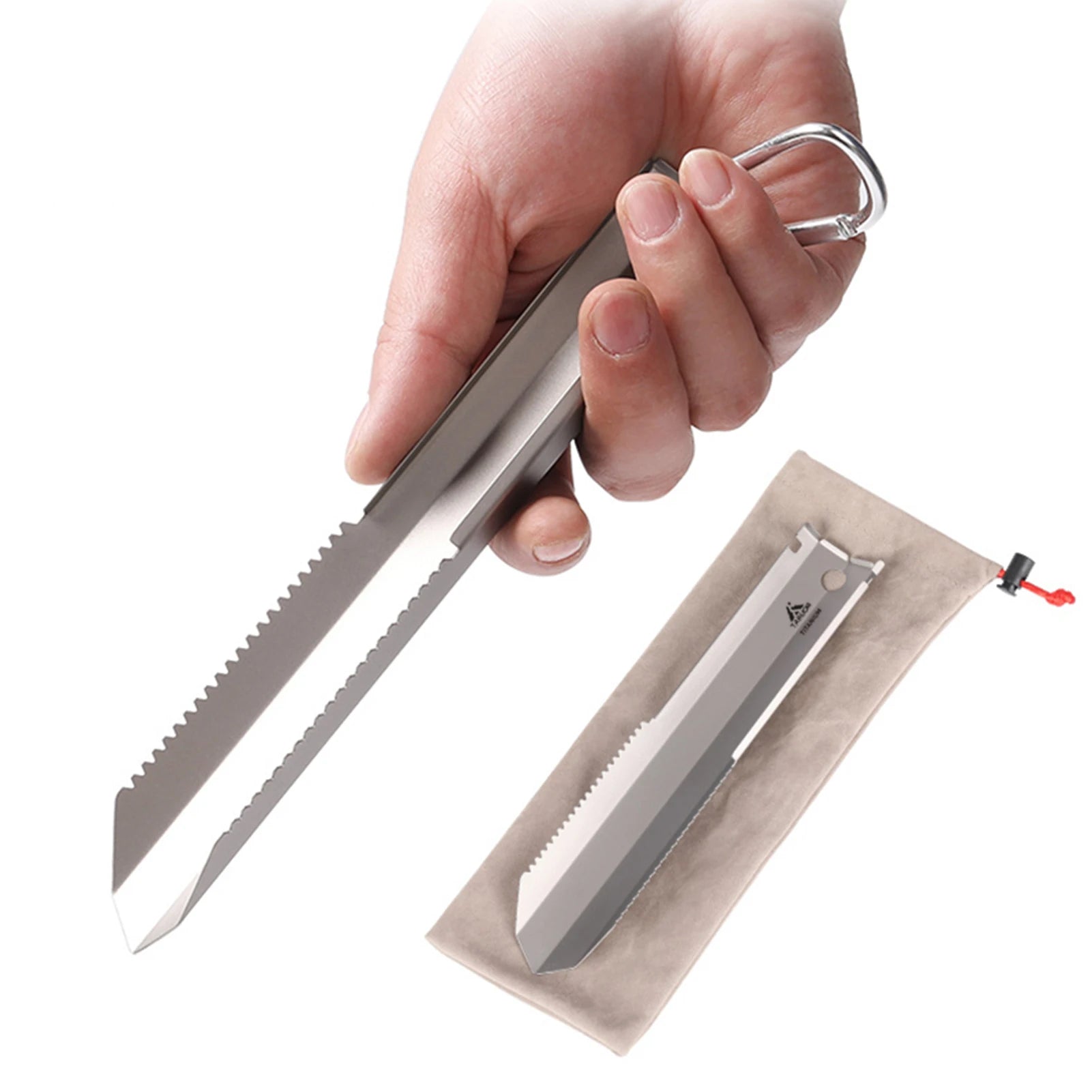 Tomshoo Titanium Serrated Shovel – Ultimate Outdoor Tool for Adventurers image 0