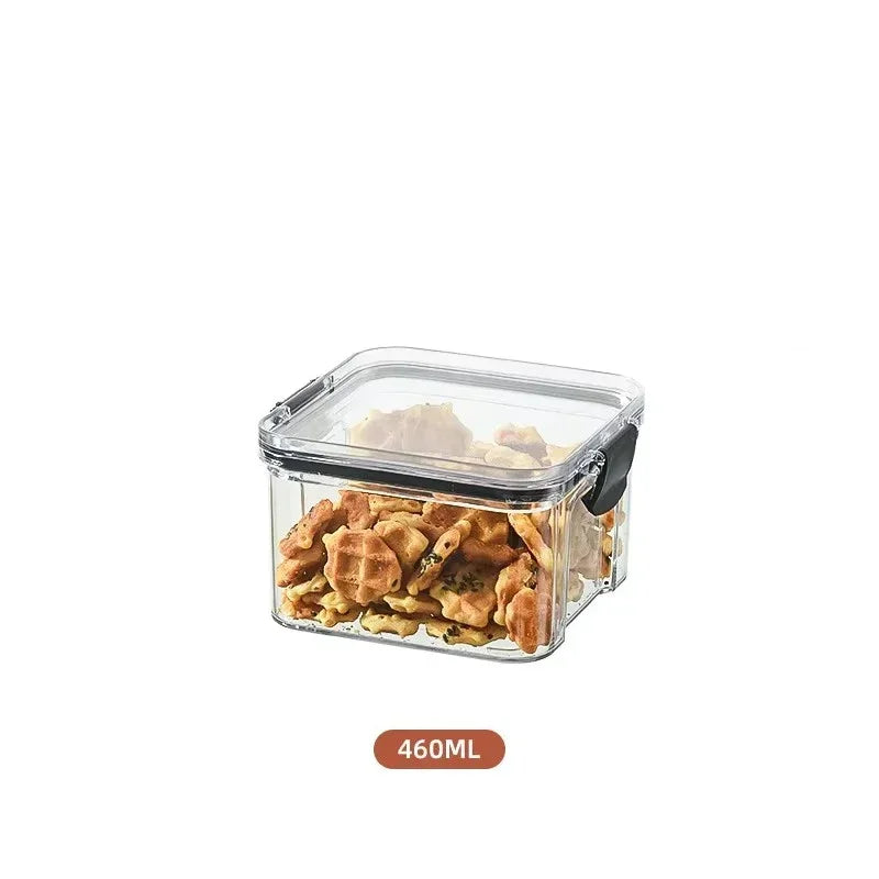 Stackable Plastic Food Storage Containers – Versatile Kitchen Organization - 460ml x1 image