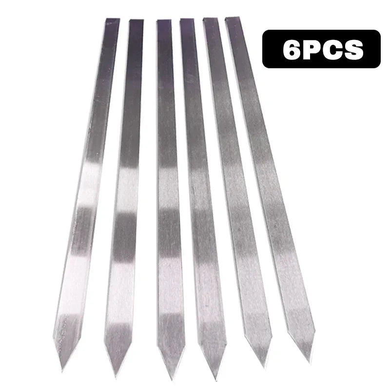 Premium 50cm Stainless Steel BBQ Skewers for Global Grilling Enthusiasts image 11