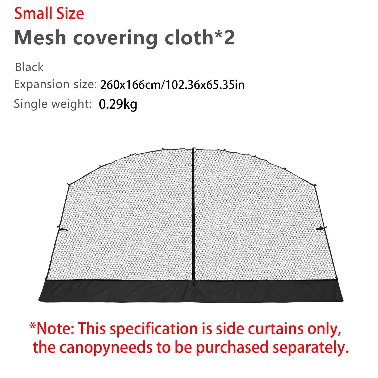 BISINNA Outdoor Camping Dome Tent – Luxury Canopy for Family Picnics - S mesh 2pcs image