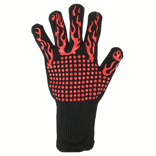 One Piece BBQ Gloves – High-Temperature Resistance Oven Mitts image 7