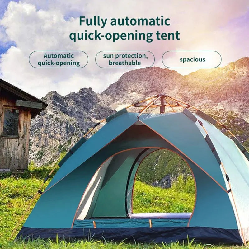 Outdoor Folding Tent – Quick Setup for 3-4 People, Perfect for Camping image 5