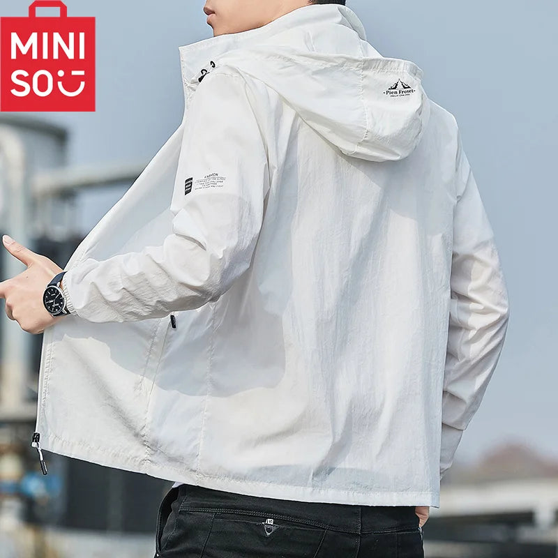 MINISO 2023 Summer Hooded Jacket – Quick Dry, Waterproof, Sun Protection image 3