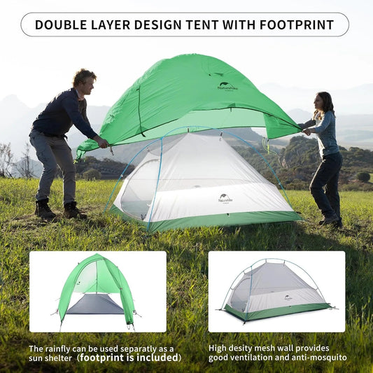 Naturehike Cloud Up Camping Tent – Lightweight and Portable for Adventurers image 1
