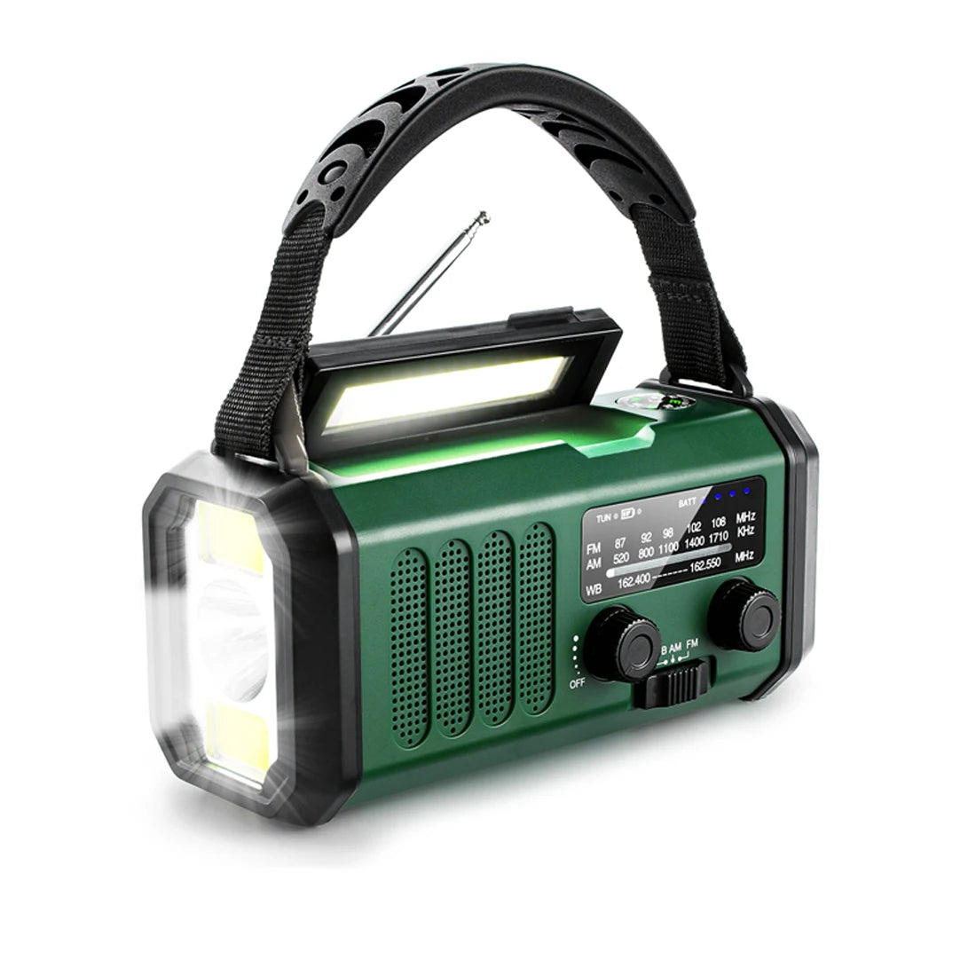 Woopker Radio E30 – Versatile Emergency Companion with 10000mAh Power Bank - 10000mAh Green image