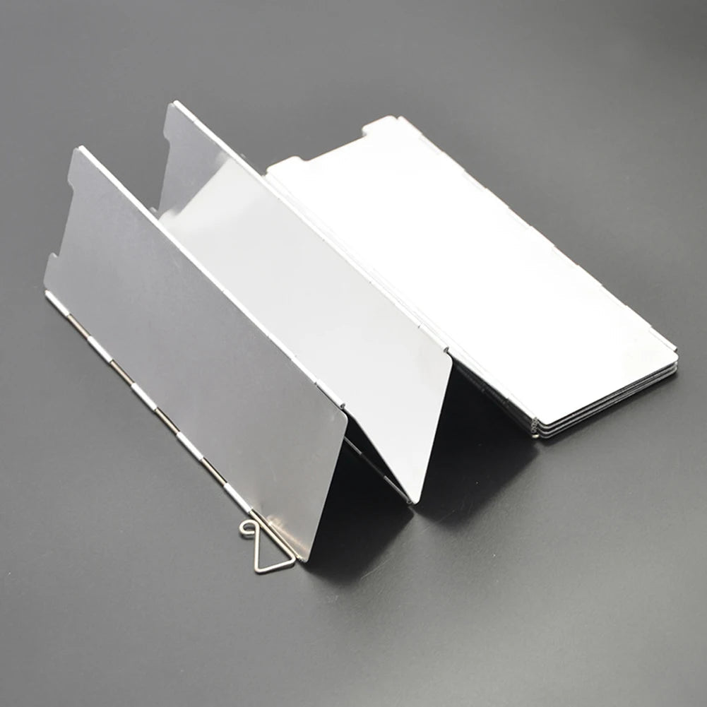 10 Plates Aluminum Wind Screen – Foldable Outdoor Stove Shield image 5