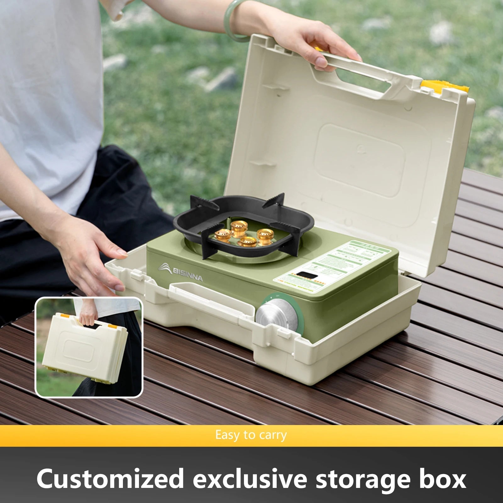 BISINNA Camping Gas Stove – High Firepower Outdoor Portable Burner image 3