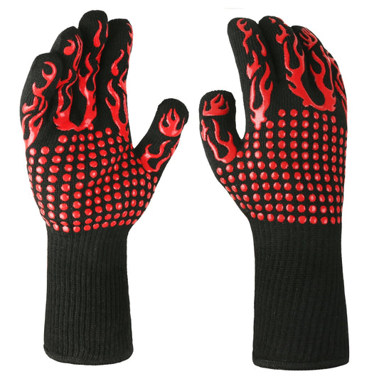 Flame Retardant Non-slip BBQ Fire Gloves – Ultimate Heat Protection image 6