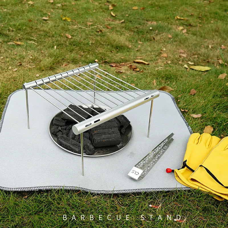 Portable Barbecue Grill – Stainless Steel Foldable Mini BBQ for Outdoor Cooking image 3