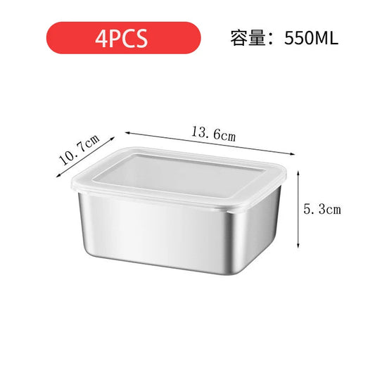 Durable Stainless Steel Food Storage Pan with Lid for Commercial Use image 5
