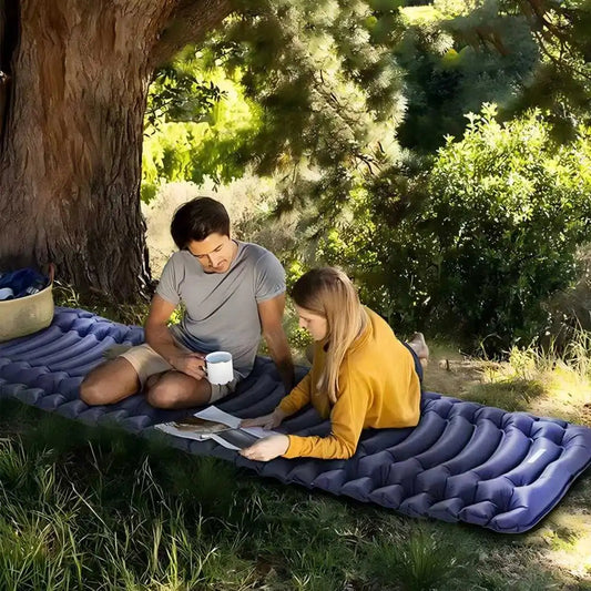 Outdoor Camping Super Thick 4-Inch Inflatable Sleeping Mat image 5