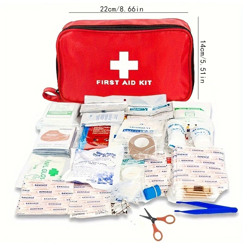 Essential Family Car Travel First Aid Kit – 198 Pieces for All Occasions image 1