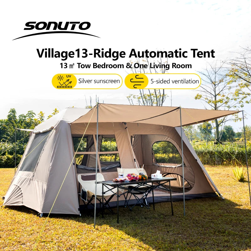 Sonuto Automatic Large Camping Tent – Ideal for Family Outdoor Adventures image 0