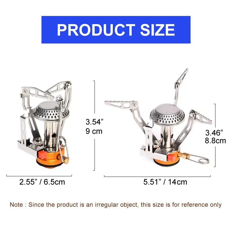 Widesea Camping One-piece Gas Stove Heater – Compact &amp; Efficient Outdoor Cooking image 2