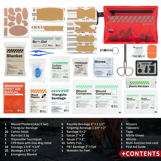 Rhino Rescue Small First Aid Kit – Essential Ultralight Waterproof Medical Kit image 1