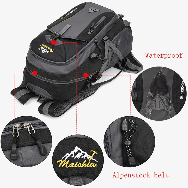 Anti-theft Waterproof Mountaineering Backpack for Outdoor Adventures image 5