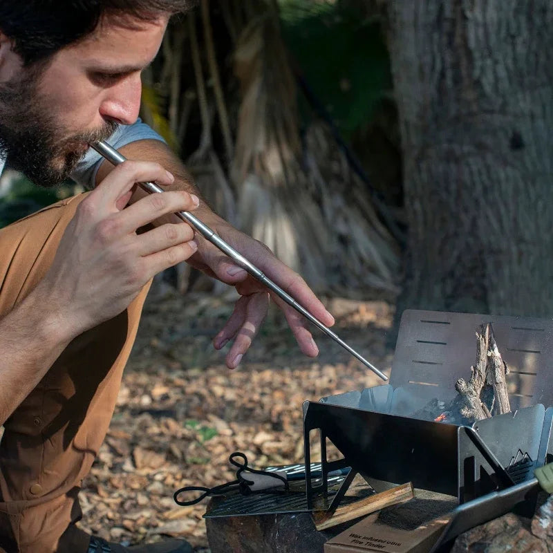 Outdoor Cooking Blow Fire Tube – Essential Survival and Camping Tool image 0